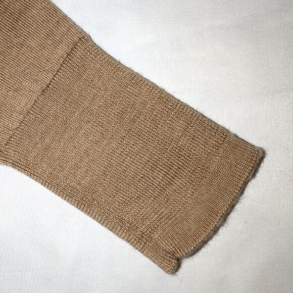 GAP | 100% Merino Wool Lightweight Crewneck Sweater in Camel Tan | Size	Small - Picture 8 of 12